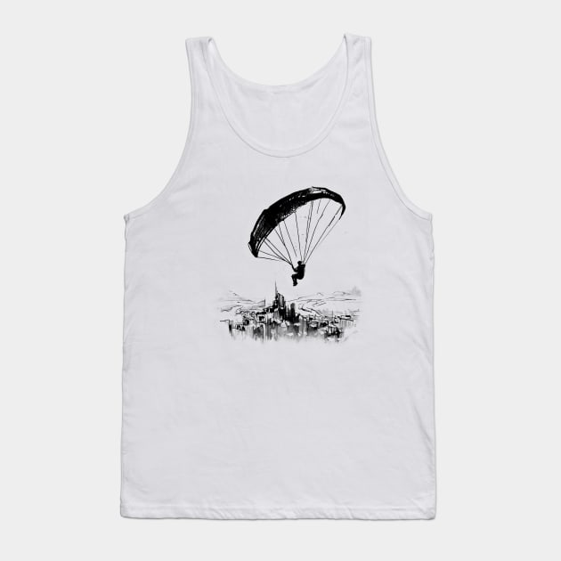 Paraglide above the City Tank Top by TheWanderingFools